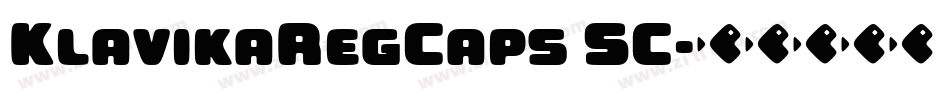 KlavikaRegCaps SC字体转换